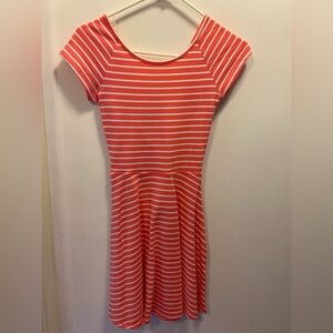 SO pink and white striped dress